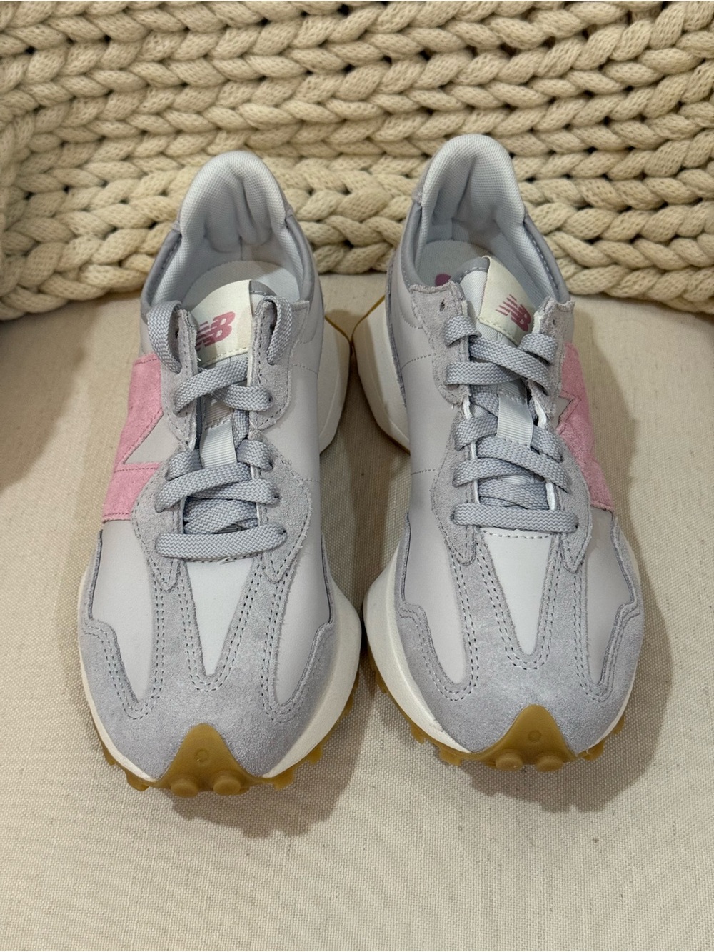 New Balance 327 Sneakers Raincloud / Pink Taffy - Picture 3 of 7